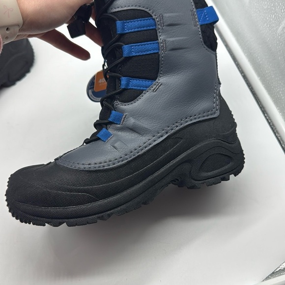 NWT Columbia Youth Unisex Bugaboot Celsius Waterproof Winter Boot Gray Blue 4 - Picture 11 of 12